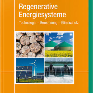 Regenerative Energiesysteme behandelt die volle Bandbreite der regenerativen Energiesysteme – von Solarthermie und Photovoltaik über Wind- und Wasserkraft bis hin zu Geothermie und Nutzung der Biomasse.