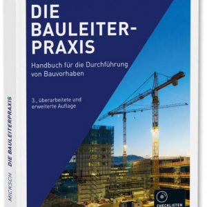 „Die Bauleiterpraxis“ beschäftigt sich mit den praktischen Anforderungen während der Durchführung eines Bauvorhabens und ergänzt „Die Bauleiterschule“.