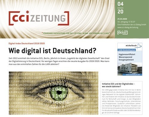 Titelseite der CCI-Zeitung mit dem Artikel 