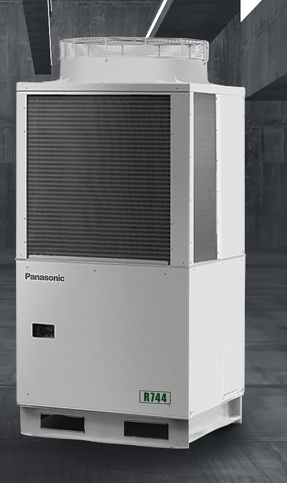 Ein Panasonic-Klimagerät mit der Beschriftung 