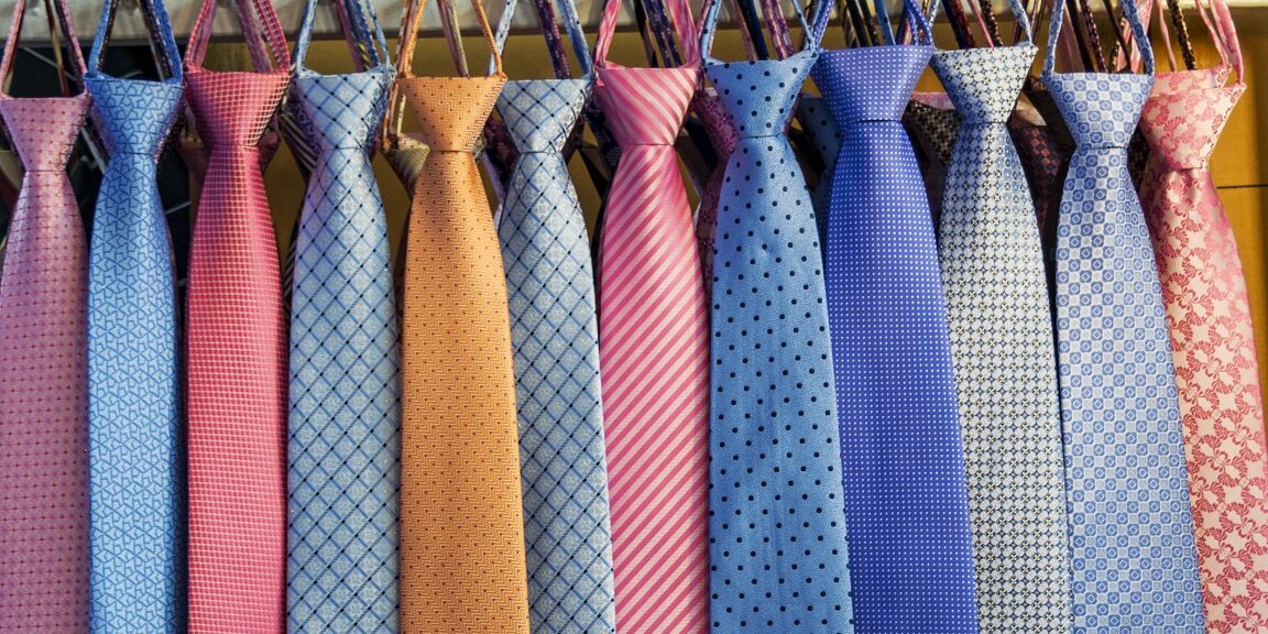 Krawatten machen korrekte Keidung