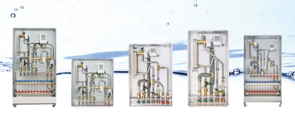Wohnungsstationen für Heizung und Trinkwarmwasser sind in fünf verschiedenen Ausführungen erhältlich (Abb. © Zewotherm GmbH)