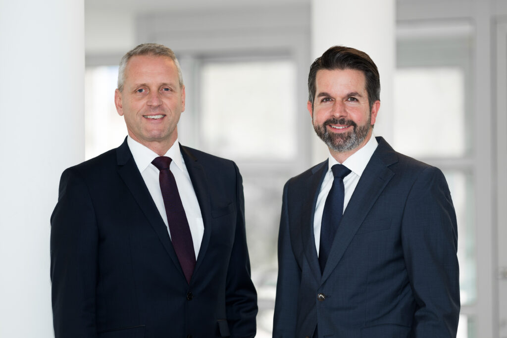 Die Geschäftsführer bei Bock: Dr. Marcus Albrecht (links) und Stephan Schumann (Abb. © Bock GmbH)