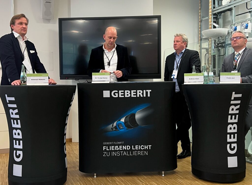 Von links: Emanuel Homann, Dr. Michael Herma, Andreas Cloer und Frank Jost (Abb. © ITGA NRW)