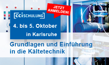 Anzeige: Grundlagen und Einführung in die Kältetechnik - cci Dialog GmbH