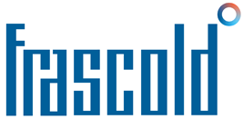 Das Bild zeigt das Logo von "frascold" in blauer Schrift mit einem eingetragenen Markenzeichen (®) rechts daneben.