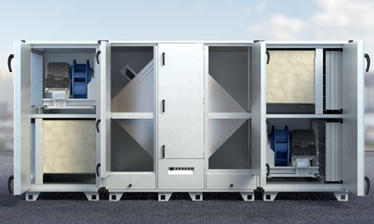 Der Entwurf zur Neufassung der Ökodesign-Verordnung 1253/2014 sieht deutlich umfangreichere und komplexere Anforderungen an RLT-Geräte vor und fordert insbesondere Effizienznachweise der Wärmerückgewinnung. (Abb. © Exhausto by Aldes)