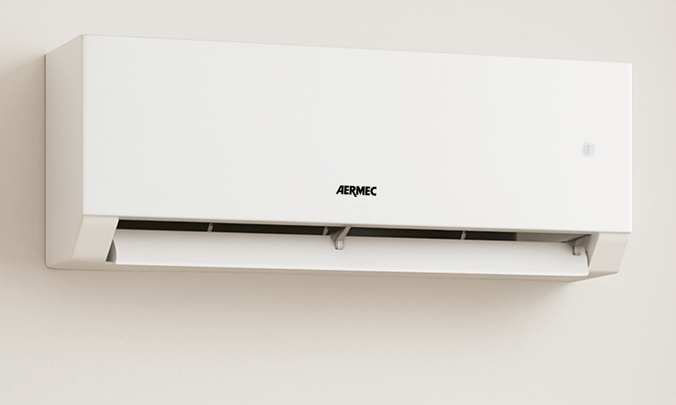 Monosplit-Raumklimagerät in der Farbvariante weiß (Abb. © Aermec)