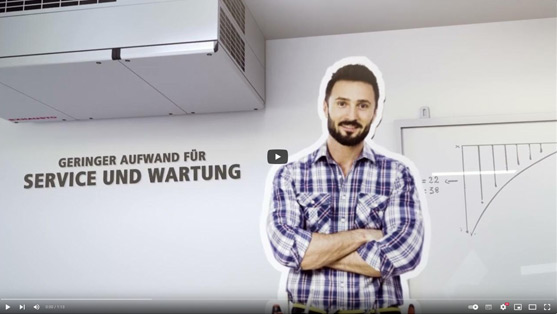 Dezentrale Lüftungsgeräte für Schulen, Hotels und Tagungsbereiche DEX3000