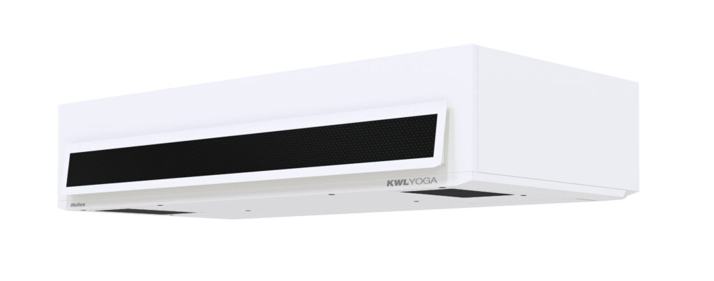 Das dezentrale Lüftungsgerät mit Wärmerückgewinnung „KWL Yoga“ ist in drei Gerätegrößen für Volumenströme bis 400, 700 und 1.000 m³/h erhältlich. (Abb. © Helios Ventilatoren)