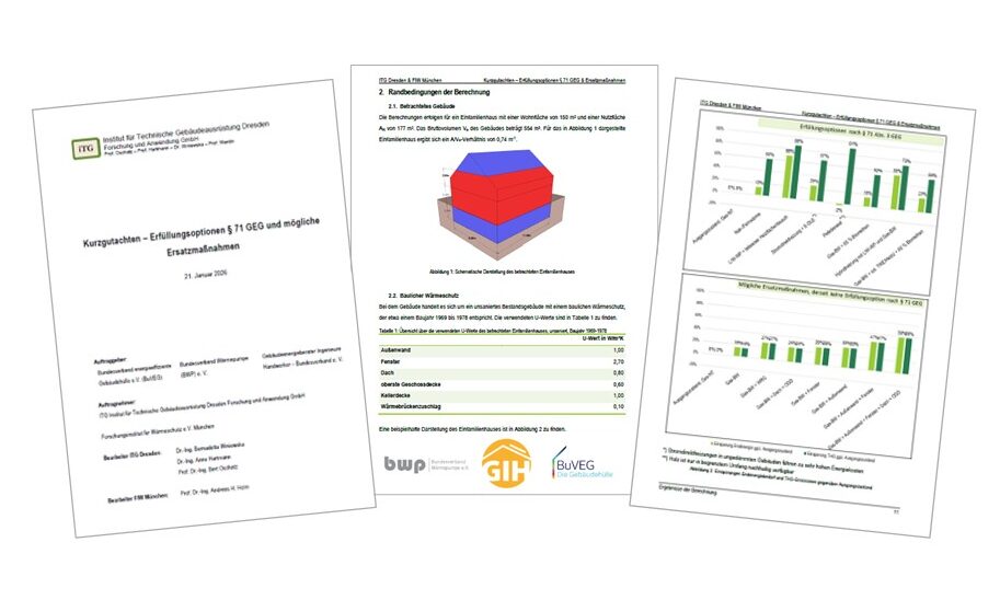 Kurzgutachten zu Erfüllungsoptionen von § 71 GEG