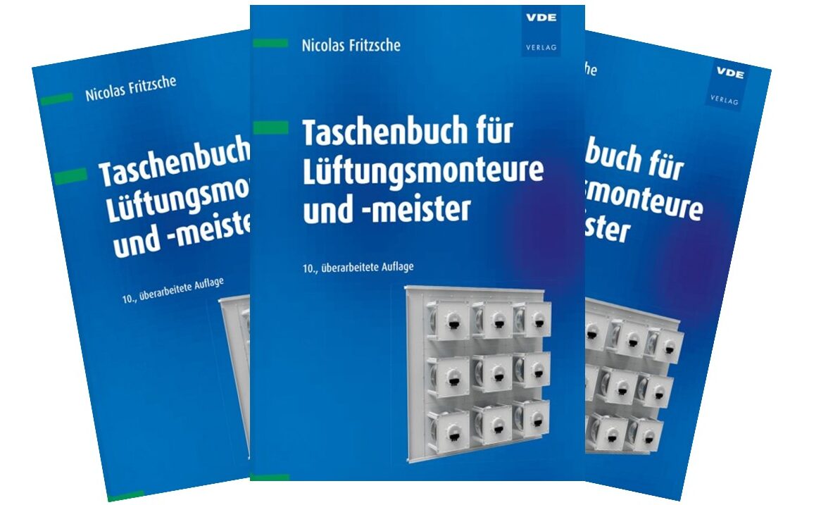 Fachbuchtag April: Taschenbuch für Lüftungsmonteure und -meister
