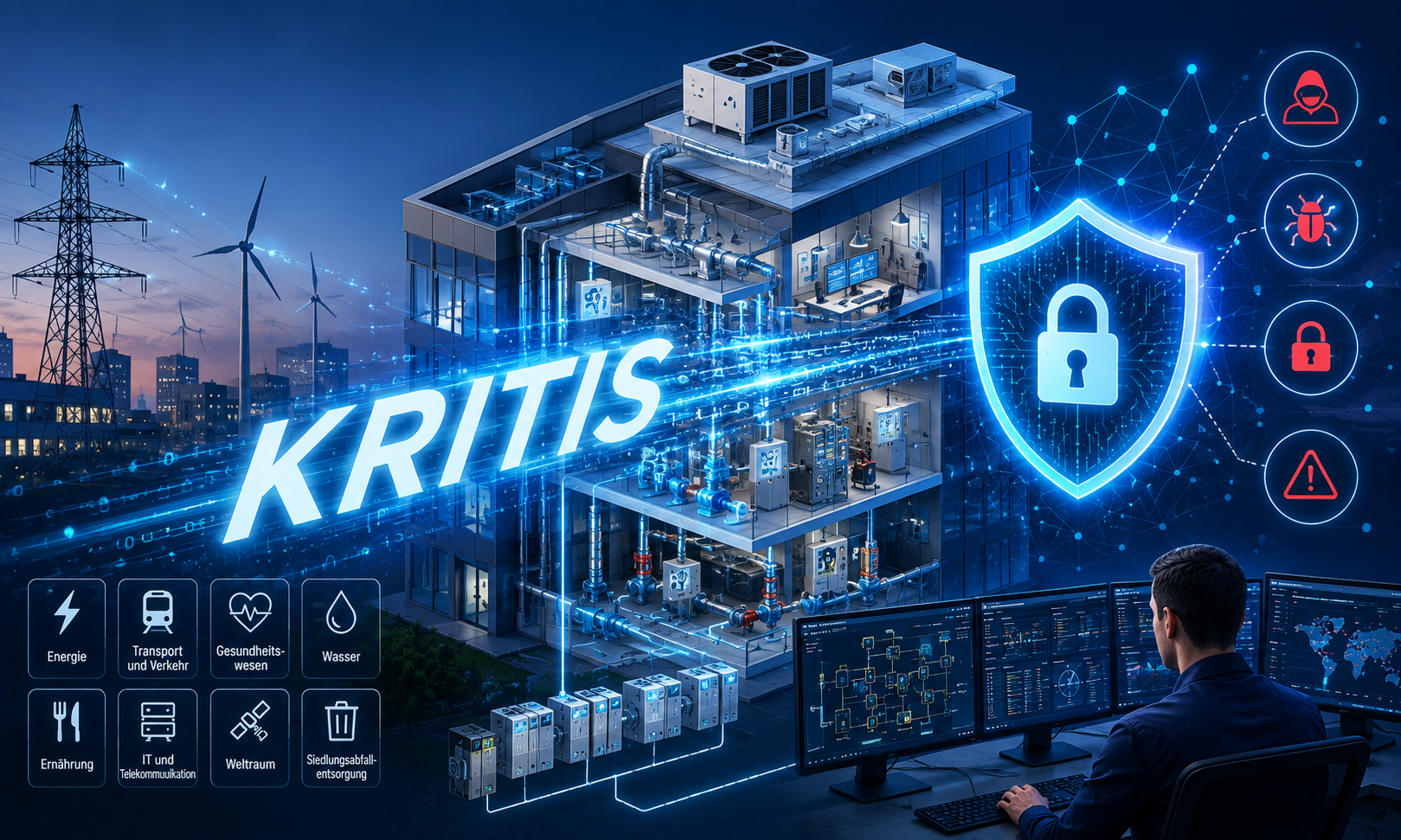Gebäudeautomation und TGA in Kritischer Infrastruktur (KRITIS)
