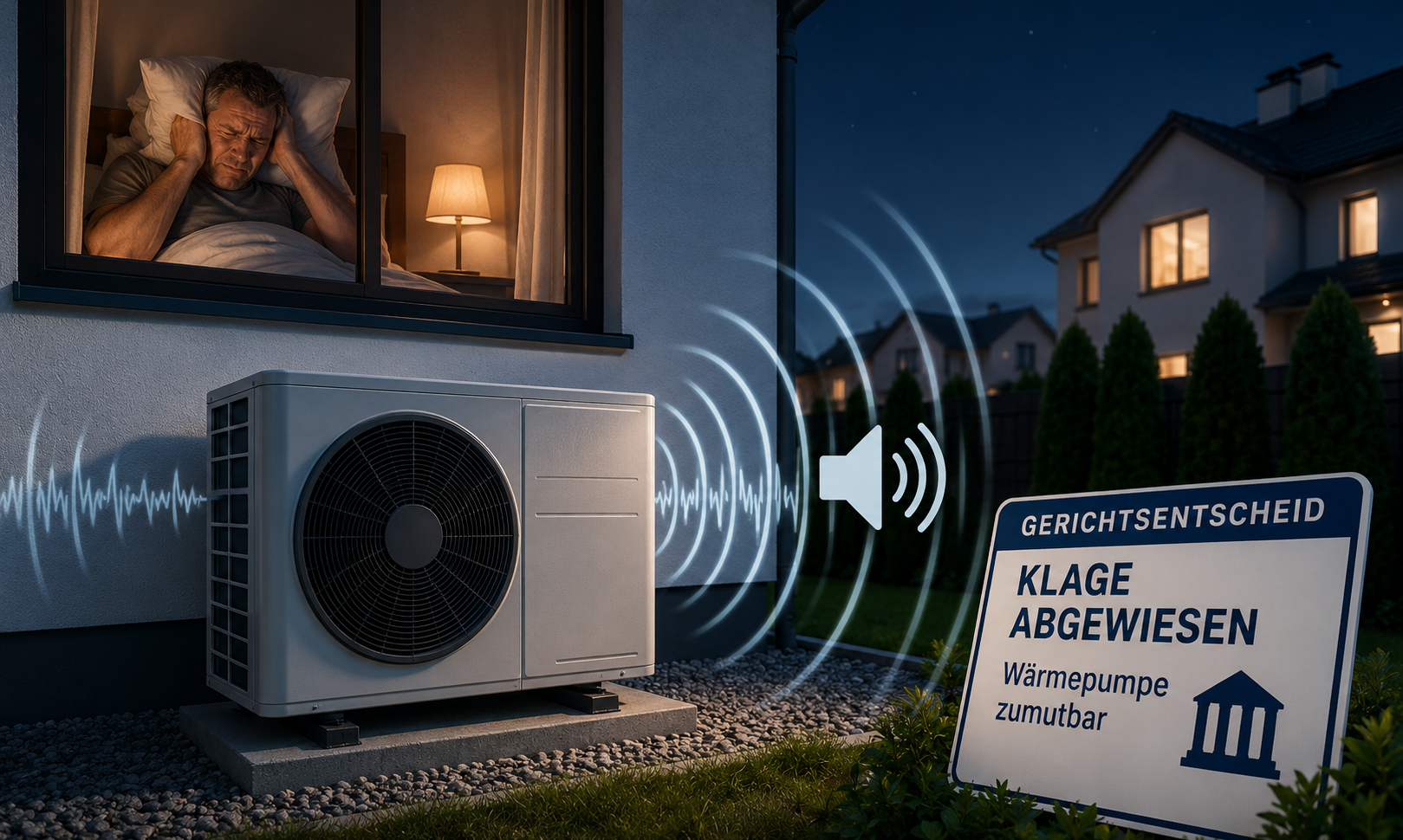 Klage gegen Wärmepumpen-Lärm abgewiesen